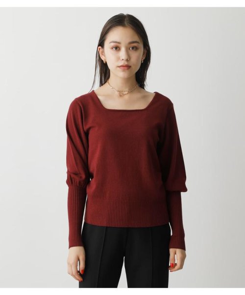 AZUL by moussy(アズールバイマウジー)/BISHOP SLEEVE KNIT TOPS/img31