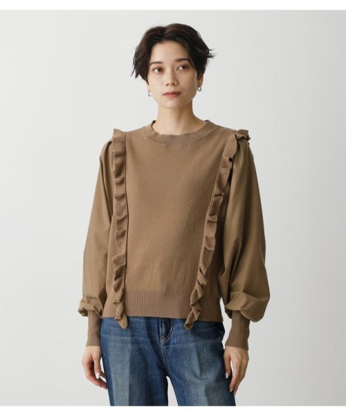 AZUL by moussy(アズールバイマウジー)/FRILL KNIT PULLOVER/img22