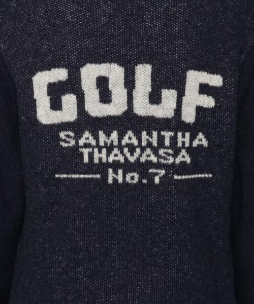 Samantha GOLF(サマンサゴルフ)/モヘアバックロゴプルオーバーニット/img12