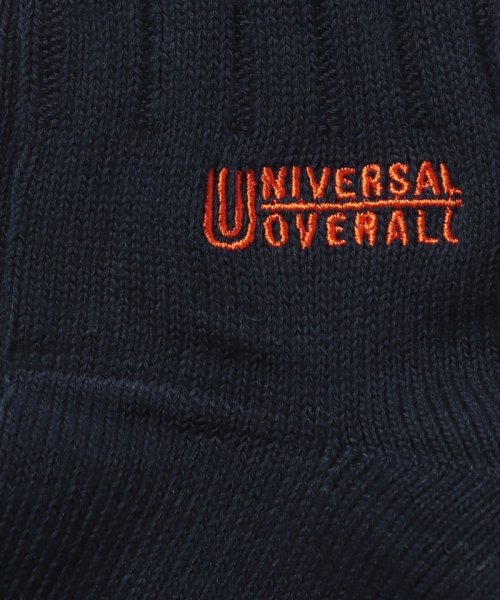 UNIVERSAL OVERALL(ユニバーサルオーバーオール)/【UNIVERSAL OVERALL】リブロゴ刺繍クルーソックス LU－020 LU－402/img09