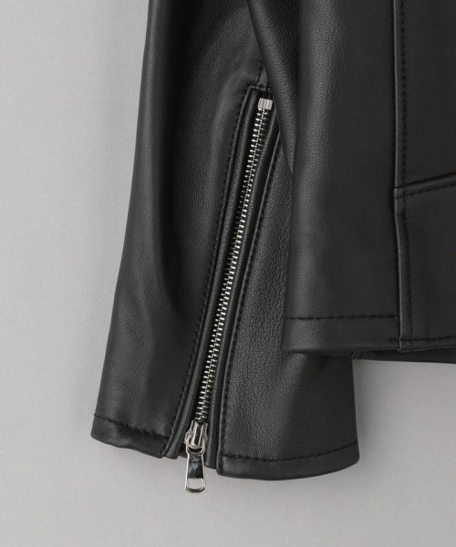 BY シープレザー シングル ライダースジャケット 