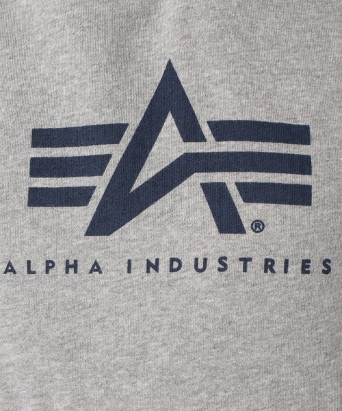 ALPHA INDUSTRIES(アルファインダストリーズ)/【ALPHA】 アルファ A－MARK プリント 長袖プルパーカー/img11