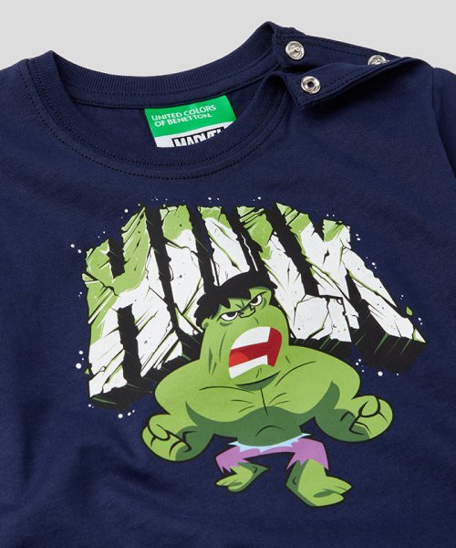 BENETTON (UNITED COLORS OF BENETTON BOYS)(ユナイテッド　カラーズ　オブ　ベネトン　ボーイズ)/【AVENGERS(アベンジャーズ)コラボ】キッズヒーロープリント長袖Tシャツ・カットソーB/img02