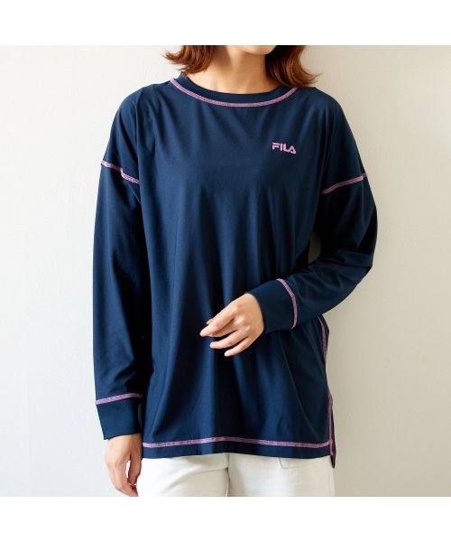 FILA(フィラ（スイムウェア）)/【フィラ】ステッチ使い長袖Ｔシャツ/img13