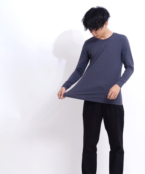 GIORDANO(ジョルダーノ)/GIORDANO/【超保温，超ストレッチ，暖かインナー】Gウォーマー クルーネックロングスリーブTシャツ(G－warmer)/img06