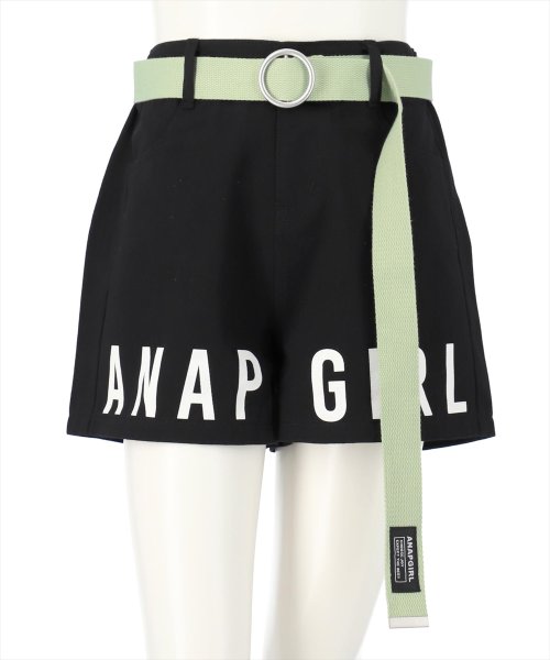ANAP　GiRL(アナップガール)/ベルト付裾ロゴショートパンツ/img16