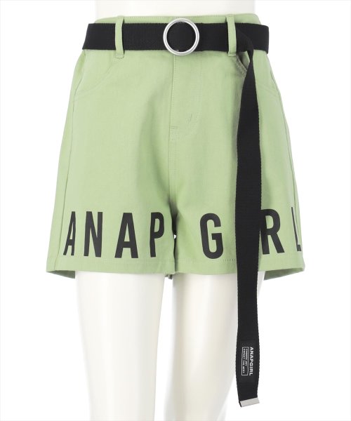 ANAP　GiRL(アナップガール)/ベルト付裾ロゴショートパンツ/img18