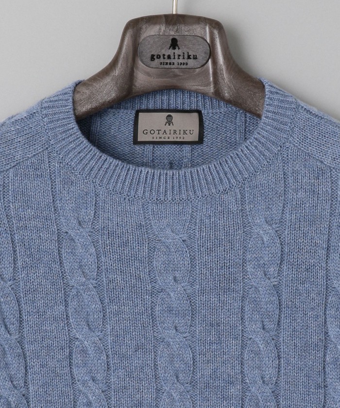 カシミヤ100％】ミドルゲージ ケーブルニット(504323486)｜HANKYU