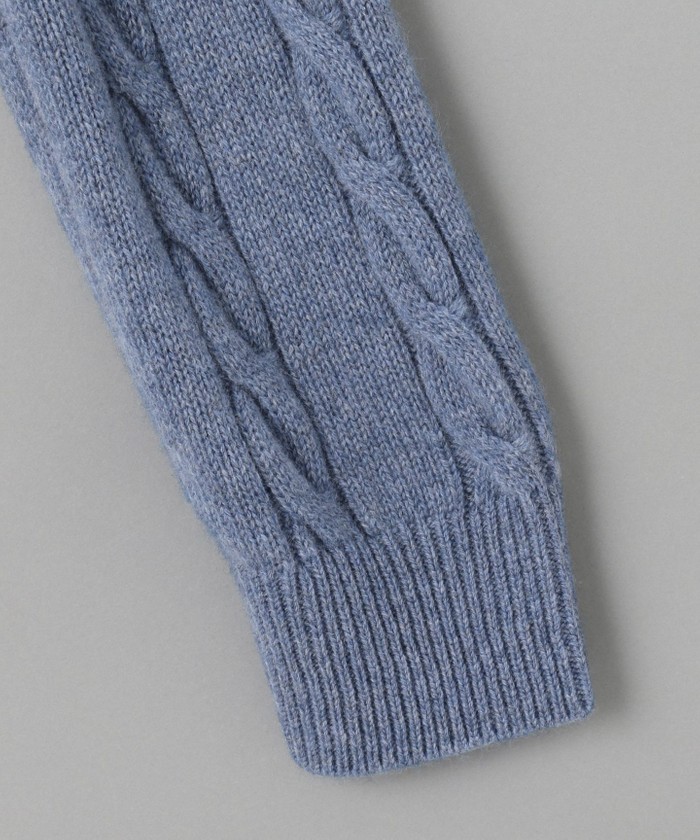 カシミヤ100％】ミドルゲージ ケーブルニット(504323486)｜HANKYU