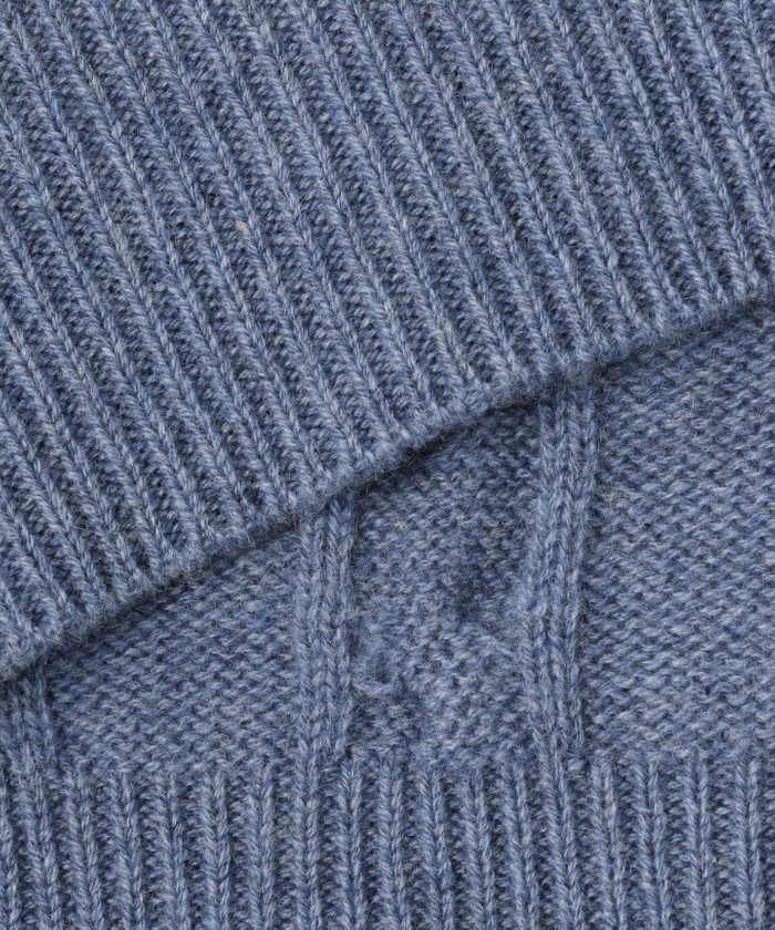 カシミヤ100％】ミドルゲージ ケーブルニット(504323486)｜HANKYU