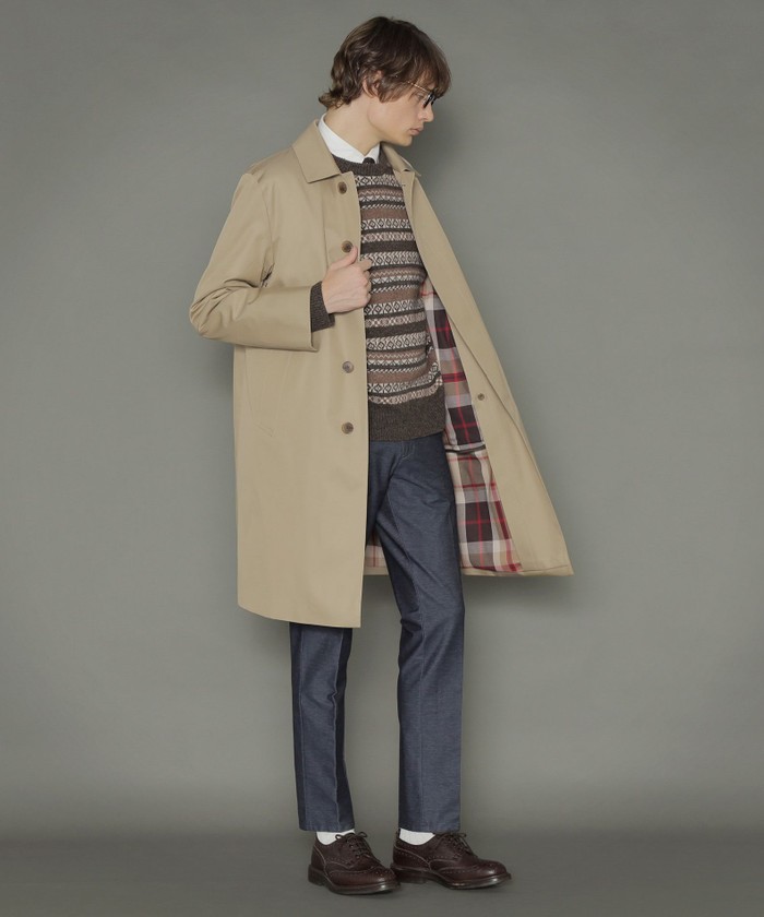 DUNKELD ML】ギャバジンステンカラーコート(504308408)｜HANKYU MEN'S