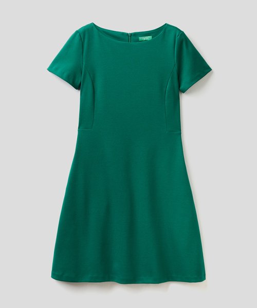 BENETTON (women)(ベネトン（レディース）)/ストレッチ半袖切り替えショートワンピース/img15