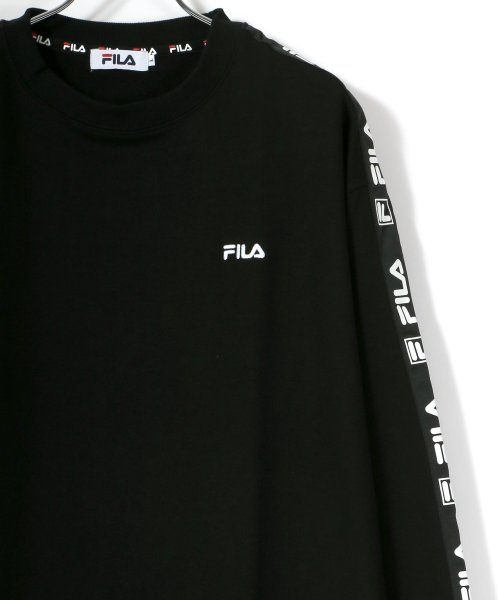 LAZAR(ラザル)/【Lazar】FILA/フィラ 【別注】 ビッグシルエット ロゴ刺繍 袖プリント カレッジ スウェット トレーナー レディース メンズ トップス カジュアル/img26