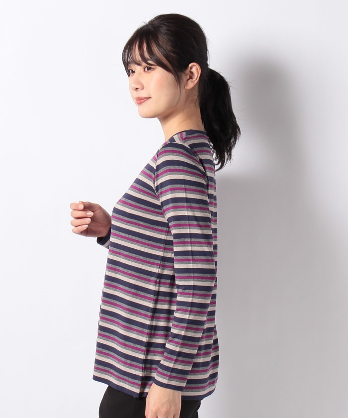 人気特売 マルチボーダーカットソー レディースファッション 阪急百貨店公式通販 Hankyu Fashion 今だけこの価格 Pnlp Sn