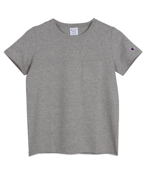 CHAMPION(チャンピオン)/チャンピオン Champion Tシャツ 半袖 レディース ポケット POCKET T－SHIRT ブラック ホワイト グレー ブラウン カーキ オフ ピンク /img11