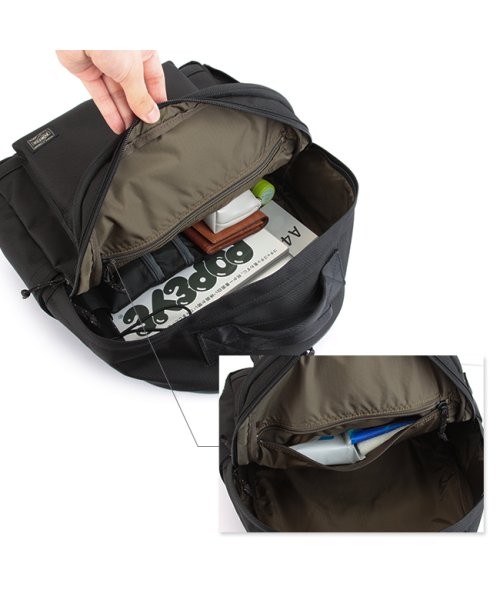 ポーター エクスプローラー デイパック(M) 507－17996 吉田カバン リュック バックパック メンズ レディース ブランド 大容量 PORTER エクスプローラー デイパック ｜約 裏面：ウレタンコーティング オン