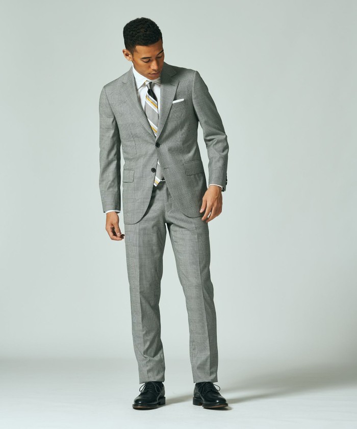 PIACENZA】Super140sグレンチェック スーツ / 総裏(504332774)｜HANKYU