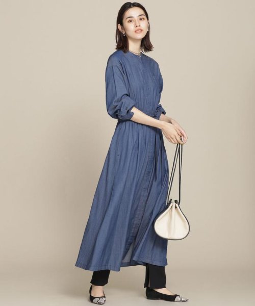 セール Circle Denim ギャザーデニムワンピース 長袖 ナノ ユニバース Nano Universe Magaseek