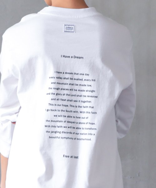 OMNES(オムネス)/【OMNES】ユニセックス バイオ加工 綿100％プリント長袖Tシャツ/img04