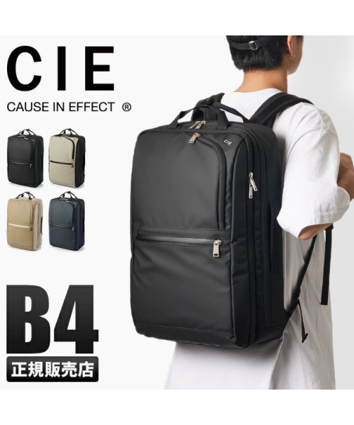 CIE(シー)/CIE シー ヴァリアス リュック ビジネスリュック B4 PC収納 通勤 背面ポケット チェストベルト Dカン キャリーオン VARIOUS 021808/img01