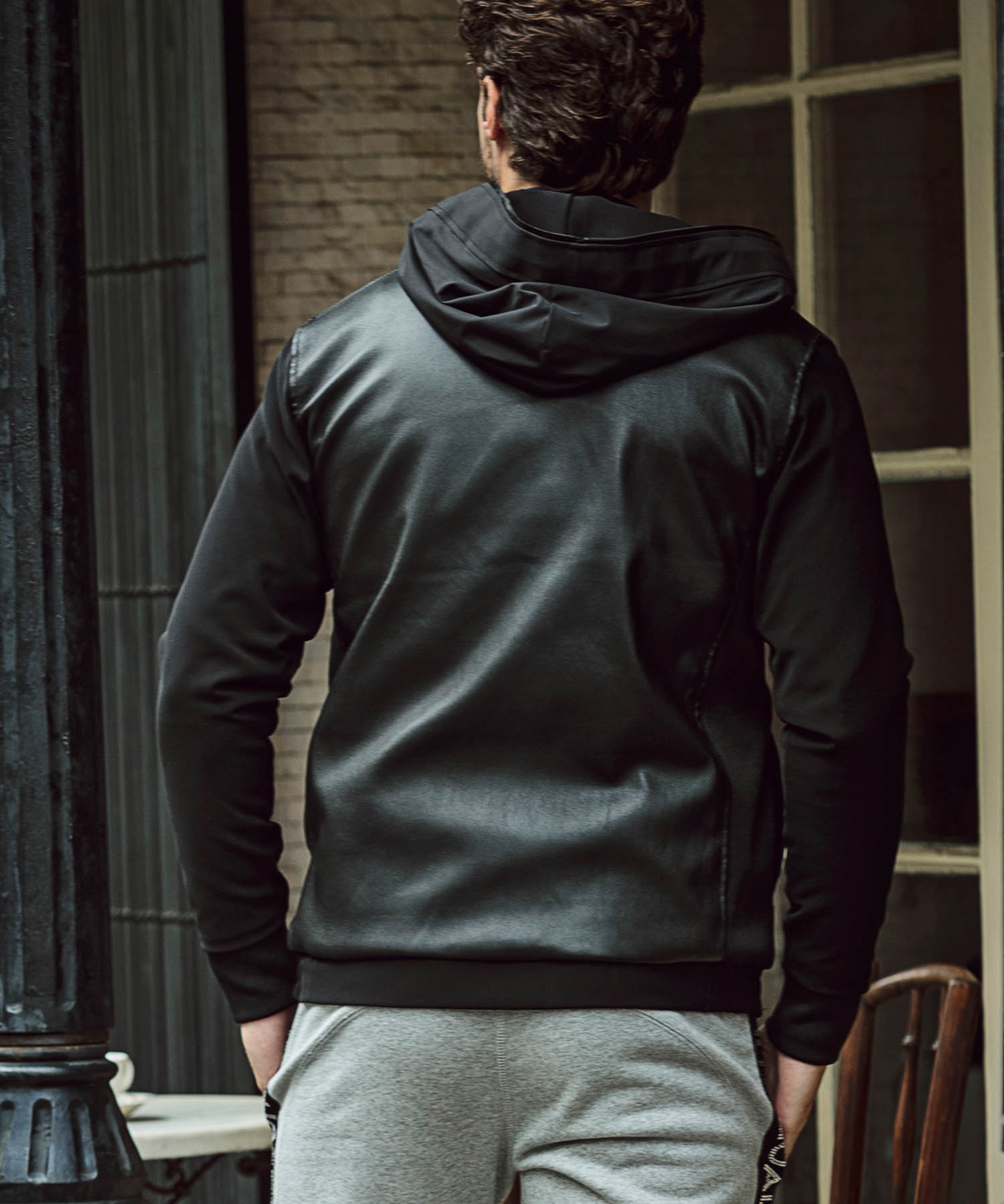 ウォッシャブルレザーパーカー(504333433)｜HANKYU MEN'S / 阪急メンズ