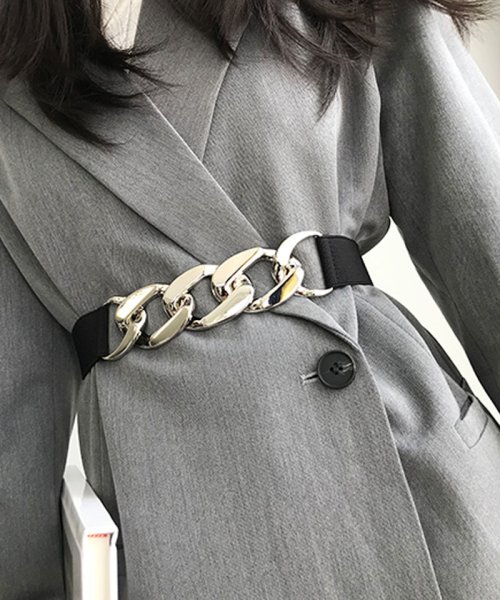 セール ゴムベルト レディース 幅広 太ベルト バックル付 デザインバックル 細見え ラクチン おしゃれ ウエストマーク ゴール ショッピングゴー Shoppinggo Magaseek