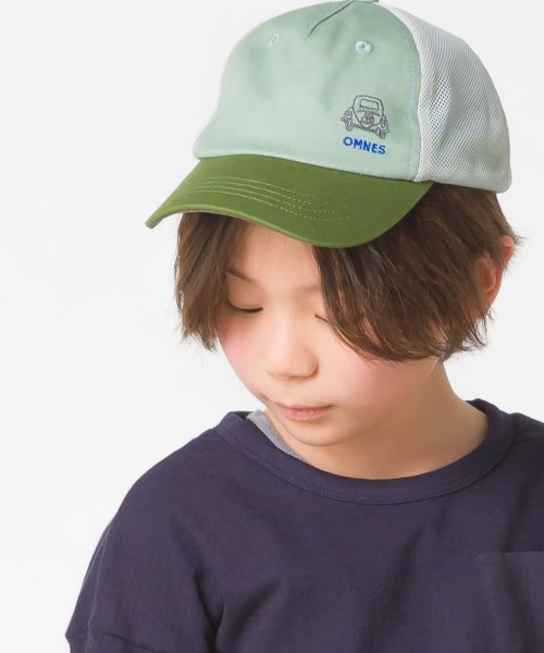 OMNES(オムネス)/【OMNES】キッズ 刺繍入りメッシュキャップ 帽子/img16