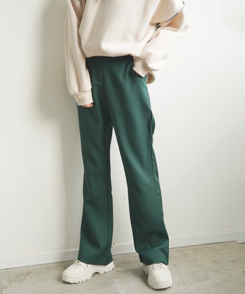 futier land(フューティアランド)/スラックス フレアパンツ ワイドパンツ カラーパンツ パンツ シンプル 韓国 ファッション / シンプルスラックスフレアパンツ/img11