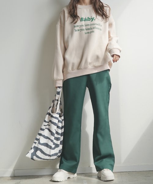 futier land(フューティアランド)/スラックス フレアパンツ ワイドパンツ カラーパンツ パンツ シンプル 韓国 ファッション / シンプルスラックスフレアパンツ/img12