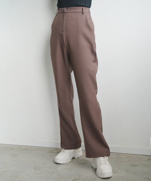 futier land(フューティアランド)/スラックス フレアパンツ ワイドパンツ カラーパンツ パンツ シンプル 韓国 ファッション / シンプルスラックスフレアパンツ/img14