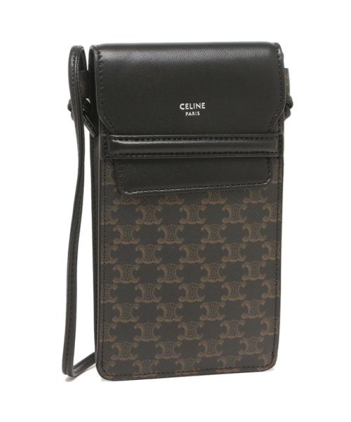 CELINE(セリーヌ)/セリーヌ ショルダーバッグ フォンポーチ トリオンフ ブラック メンズ レディース CELINE 10G332CQD 38SI/img01