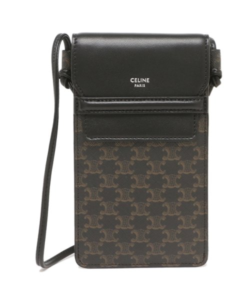 CELINE(セリーヌ)/セリーヌ ショルダーバッグ フォンポーチ トリオンフ ブラック メンズ レディース CELINE 10G332CQD 38SI/img05