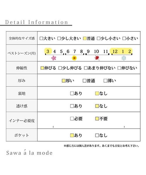 Sawa a la mode(サワアラモード)/襟袖ファーの上品なアースカラーコート/img24