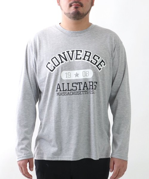 MARUKAWA(大きいサイズのマルカワ)/【CONVERSE】コンバース 大きいサイズ 長袖 カレッジ プリント Tシャツ/img07