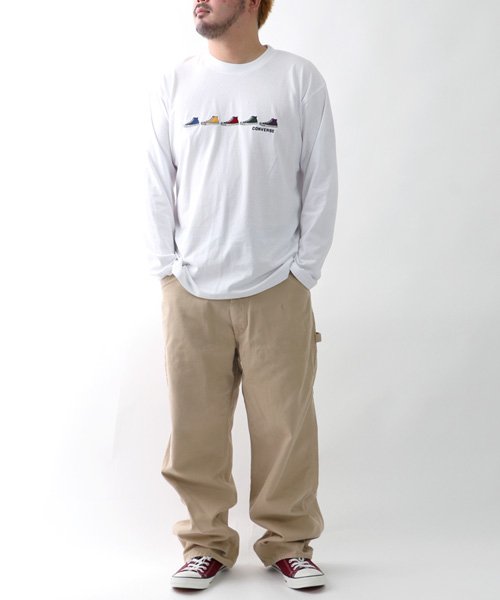 MARUKAWA(大きいサイズのマルカワ)/【CONVERSE】コンバース 大きいサイズ 長袖 シューズ 刺繍 Tシャツ/img10