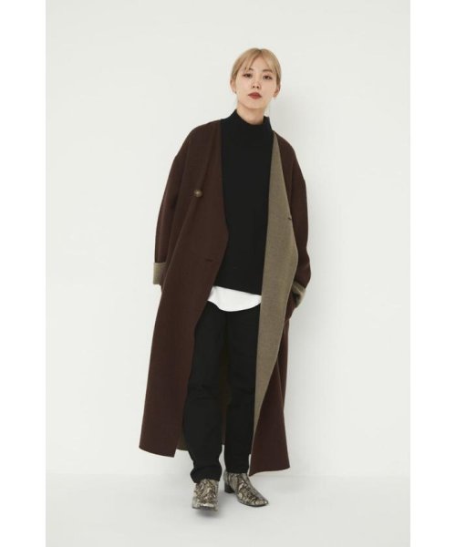 BLACK BY MOUSSY(ブラックバイマウジー)/rever long coat/img17