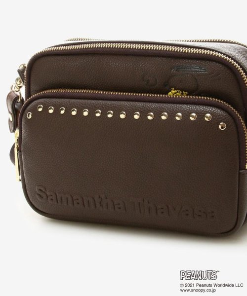 スヌーピーコレクション スタッズスクエアショルダーバッグ サマンサタバサ Samantha Thavasa Magaseek