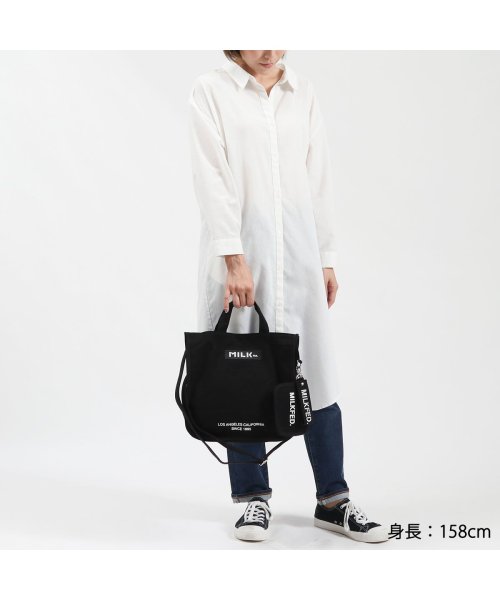 MILK FED(ミルクフェド)/ミルクフェド ショルダーバッグ MILKFED. EMBROIDERED BAR SHOULDER BAG W/STRAP 2WAY 103213053010/img07