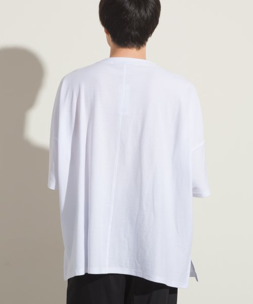 OMNES(オムネス)/【OMNES】メンズ 梨地ビッグボックス半袖Tシャツ/img01