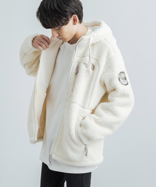 Rocky Monroe(ロッキーモンロー)/THE NORTH FACE ノースフェイス 韓国 PLAY GREEN FLEECE HOODIE ボアフリースジャケット メンズ レディース パーカー ブル/img02