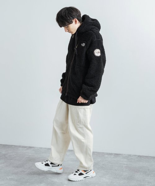 Rocky Monroe(ロッキーモンロー)/THE NORTH FACE ノースフェイス 韓国 PLAY GREEN FLEECE HOODIE ボアフリースジャケット メンズ レディース パーカー ブル/img10