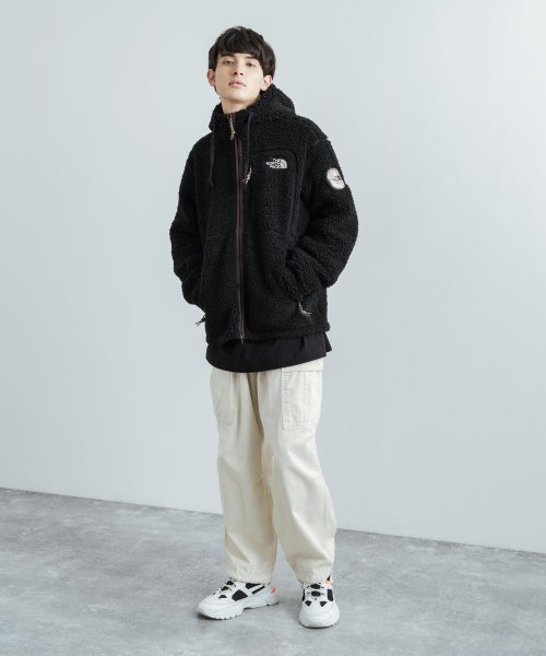 Rocky Monroe(ロッキーモンロー)/THE NORTH FACE ノースフェイス 韓国 PLAY GREEN FLEECE HOODIE ボアフリースジャケット メンズ レディース パーカー ブル/img11