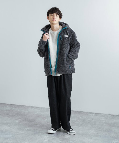 Rocky Monroe(ロッキーモンロー)/THE NORTH FACE ノースフェイス 韓国 PLAY GREEN FLEECE HOODIE ボアフリースジャケット メンズ レディース パーカー ブル/img18