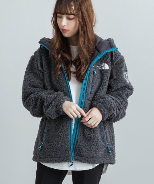 Rocky Monroe(ロッキーモンロー)/THE NORTH FACE ノースフェイス 韓国 PLAY GREEN FLEECE HOODIE ボアフリースジャケット メンズ レディース パーカー ブル/img20