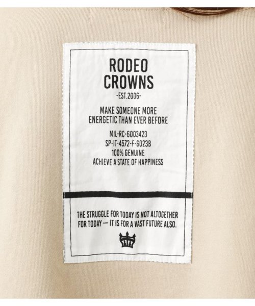RODEO CROWNS WIDE BOWL(ロデオクラウンズワイドボウル)/(WEB限定)バックパッチダメージ裏毛チュニックWL/img15