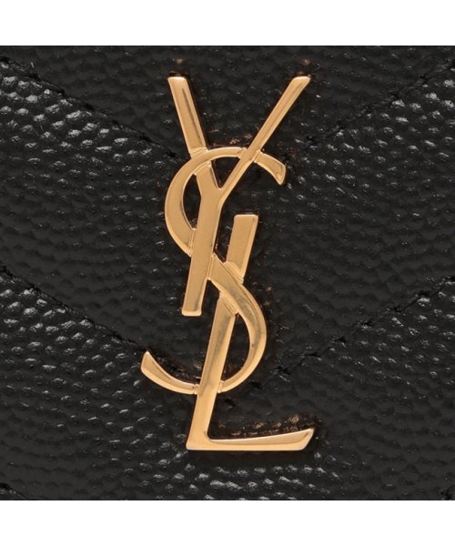 サンローランパリ 三つ折り財布 タイニー オリガミ モノグラム ウォレット ブラック レディース SAINT LAURENT PARIS 668274 BOWA LAURENT PARIS サンローランパリ 三つ折り財布 タイニー オリガミ モノグラム ウォレット ブラック レディース SAINT