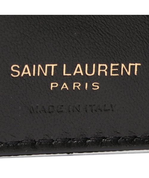 サンローランパリ 三つ折り財布 タイニー オリガミ モノグラム ウォレット ブラック レディース SAINT LAURENT PARIS 668274 BOWA LAURENT PARIS サンローランパリ 三つ折り財布 タイニー オリガミ モノグラム ウォレット ブラック レディース SAINT