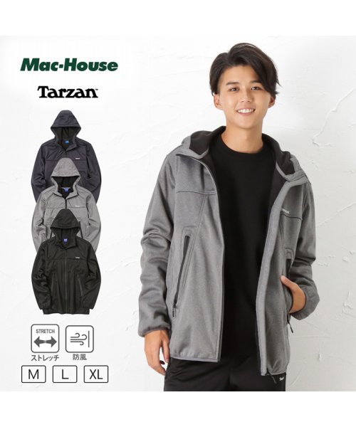 MAC HOUSE(men)(マックハウス（メンズ）)/TARZAN ターザン カットラミネートジャケット 1440－4602/img01