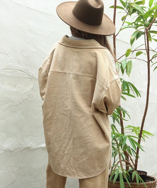 anap mimpi(アナップミンピ)/コーデュロイ刺繍シャツジャケット/img02