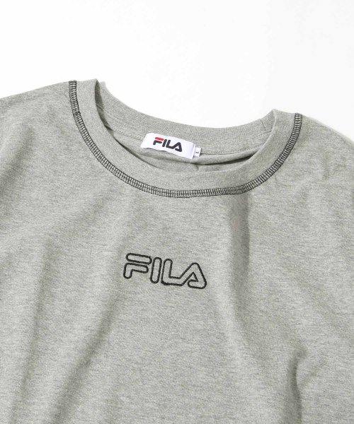 ZIP FIVE(ジップファイブ)/【fh7719】FILA ステッチルーズTシャツ/img01